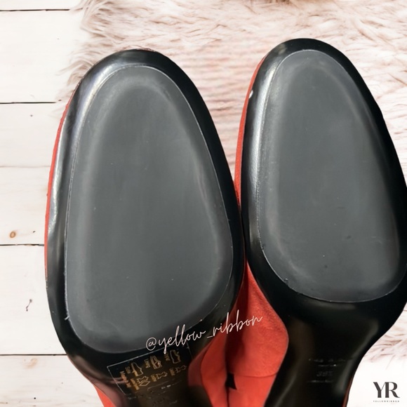 🆕 Rag & Bone Fei Stacked Heel Ankle Boot in Fiery Red | Size: 9 - Picture 6 of 8